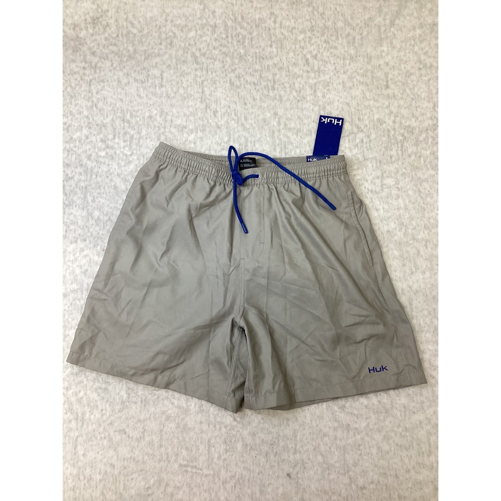 Huk Mens Pursuit Volley Fishing Shorts Sharkskin Grey 5.5 Inseam H2000132 S